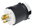 Netstekker, NEMA L21-20P-stekker, Zwart, 208V
